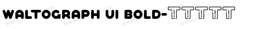 Waltograph UI Bold字体转换